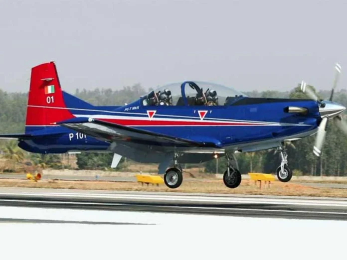 iaf-gets-its-75th-pilatus-training-aircraft-pc-7-mkii