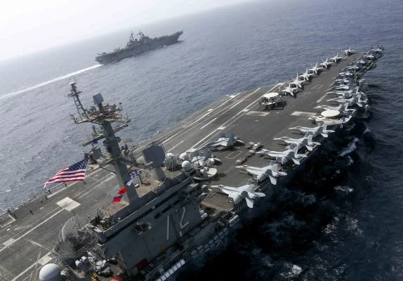 US-Navy-to-Cut-Two-Aircraft-Carriers-says-Internal-Assessment-of-Secretary-of-Defence-574x400