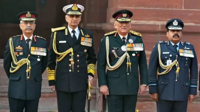 Bipin-Rawat-with-three-chiefs-e1620311137200