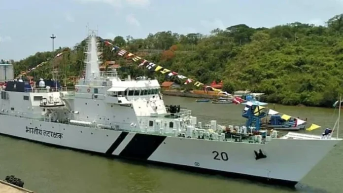 Indian-Coast-Guards-Offshore-Ship-‘Sajag-Commissioned