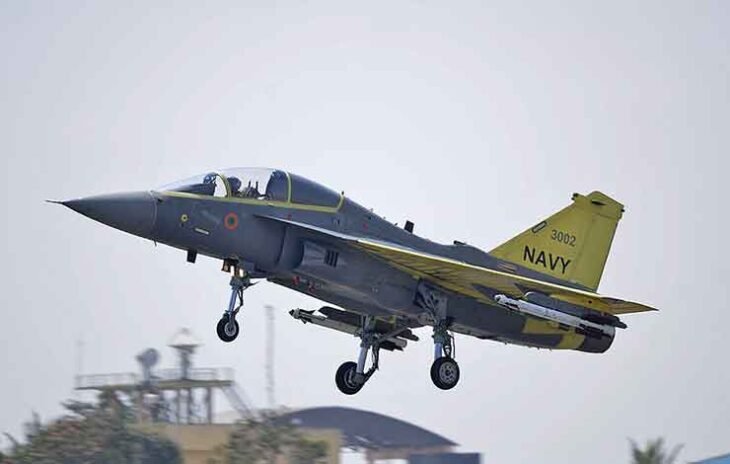 New Delhi: Tejas-LSP4 completed the first one hour flight of indigenous ...