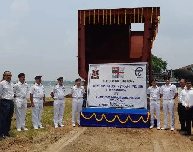 Titagarh-Wagon-Ltd-Lays-Keel-of-Second-Diving-Support-Craft-e1651770727419