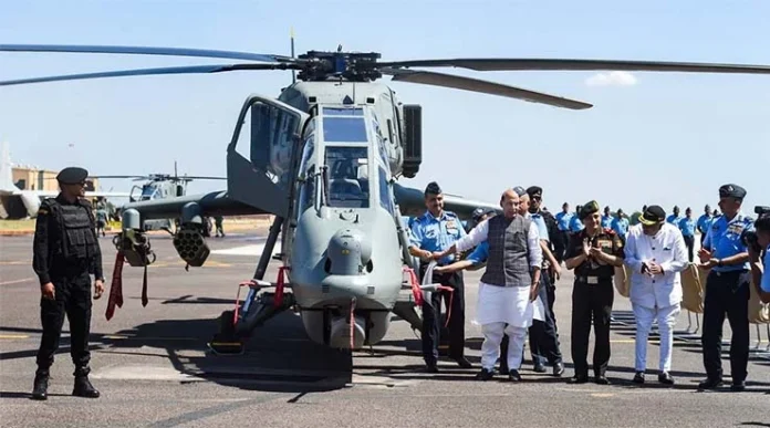 IAF-Gets-Indigenously-Made-Prachand-LCH-as-Defence-Minister-Rajnath-Singh-Went-for-Sortie