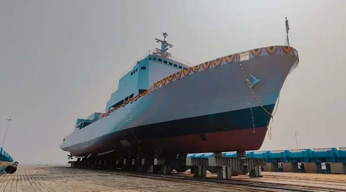 GRSE-Launches-3rd-Survey-Vessel2
