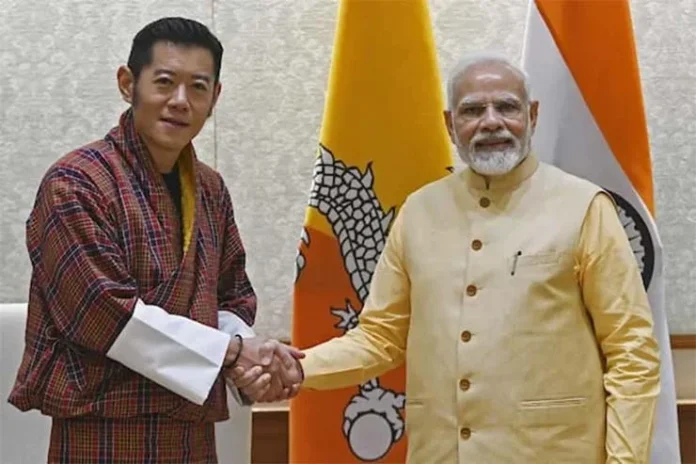 Bhutan-Prince-with-Modi Bhutan-Prince-with-Modi