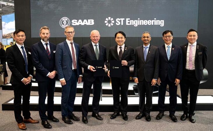 Saab sign MoU with ST Engineering
