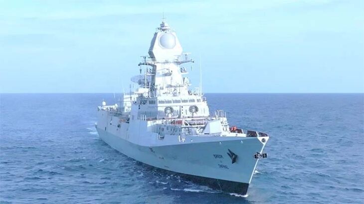 Indigenous Destroyer Imphal Delivered to Indian Navy