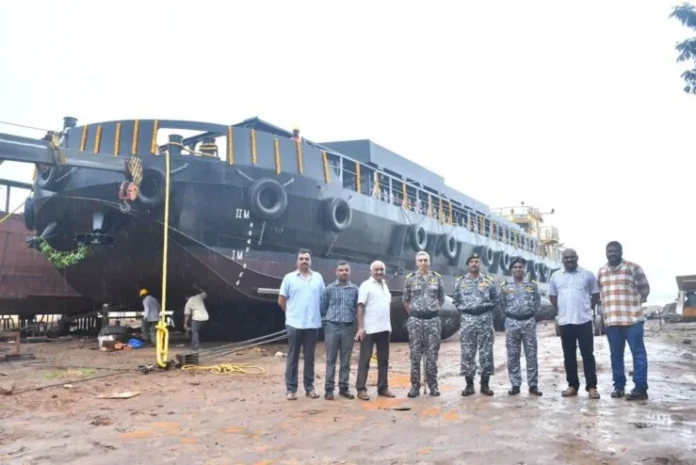 SECON-Engineering-Delivers-Missile-cum-Ammunition-Barge-to-Indian-Navy-e1697816701945
