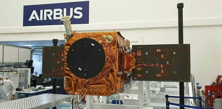 THEOS-2 satellite getting ready in Airbus clean room