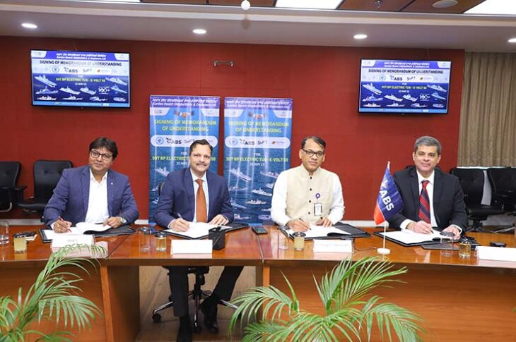 Signing of MoU for 50T Electric Tug