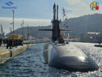 Isaac Peral submarine on the commissioning ceremony