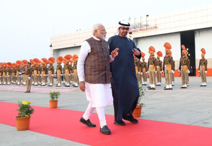Prime Minister Modi Extends Warm Welcome to UAE President Zayed Al Nahyan