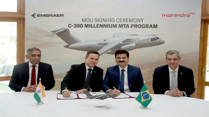 Embraer, Mahindra Sign MoU for C-390 Millennium MTA Program