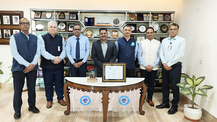 Milestone Achievement- GRSE Bags CII-AI Award  