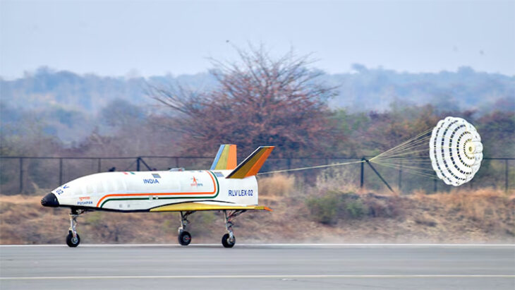 Autonomous Landing Mission of India’s First Reusable Landing Vehicle ‘Pushpak’ Executed Successfully