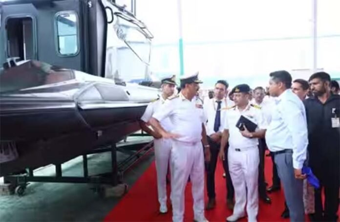 Navy Chief Visits Sagar Defence Engineering