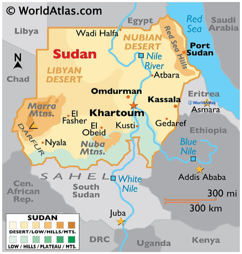 Map Sudan