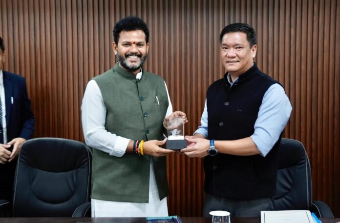 Civil Aviation Minister with Arunachal CM