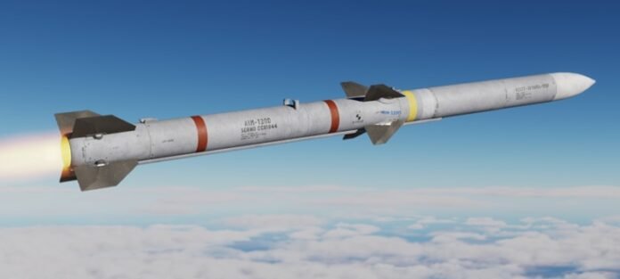 AMRAAM-Missile-BVR-Missile-Raytheon-AIM120-Missile-Air-To-Air-Missile-Air-Combat-Missile