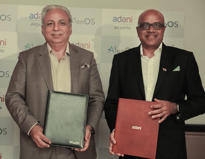 Mr. Arun Bansal - Chief Executive Officer Adani Airport Holdings Ltd (AAHL) (Right), Mr. CP Gurnani -Co-Founder and Vice Chairman, AIONOS(Left) (1) Mr. Arun Bansal - Chief Executive Officer Adani Airport Holdings Ltd (AAHL) (Right), Mr. CP Gurnani -Co-Founder and Vice Chairman, AIONOS(Left) (1)