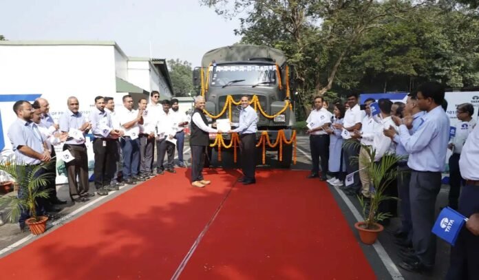 Field Artillery Tractors Flagged Off by TASL