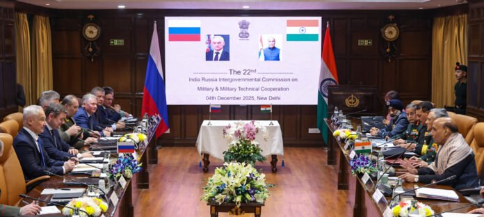 Rajnath with His Russian Counterpart