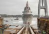 Navantia Celebrates the Launching of the F112 Frigate “Roger de Lauria” for the Spanish Navy