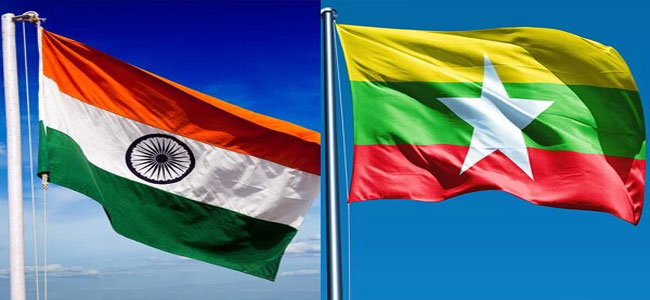 India-Myanmar flag