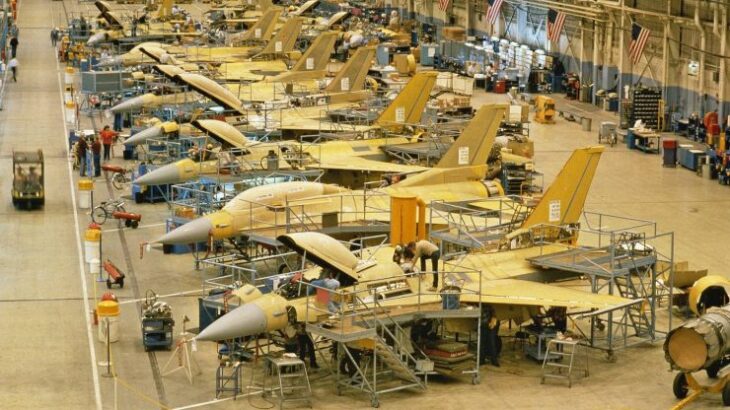 General Dynamics F-16 Falcon production line, Fort Worth, Texas